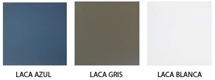 Laca Gris Blanca y Azul